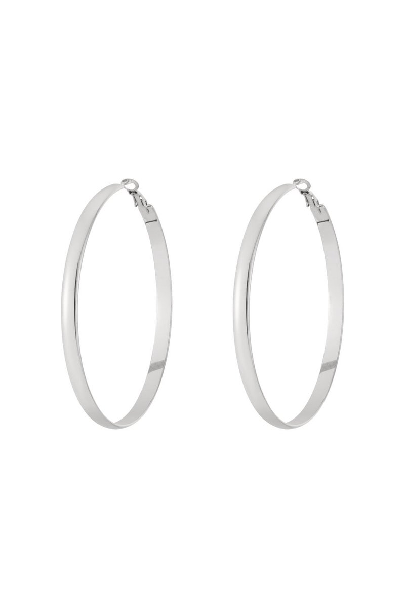 Bijoutheek Oorringen Basic Hoops Lichtgewicht Zilver