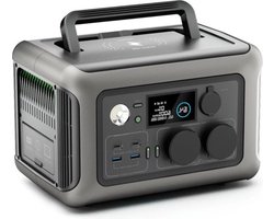 D&A Draagbare stroomgenerator - 1200 W - 2 x 600W - Powerstation - Krachtcentrale - Noodstroom - Camping batterij - Zonne-energie