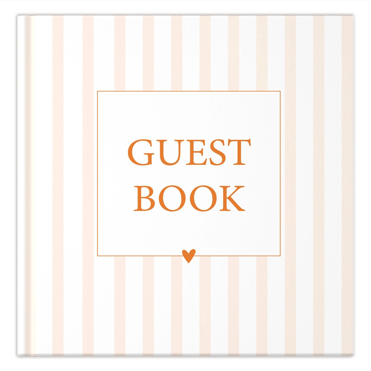 Fyllbooks - Guestbook - Invulboek Gastenboek - Geschikt voor: Bruiloft, Huwelijk, Jubileum, Verjaardag of andere gelegenheid - Stripes - 96 Pagina's
