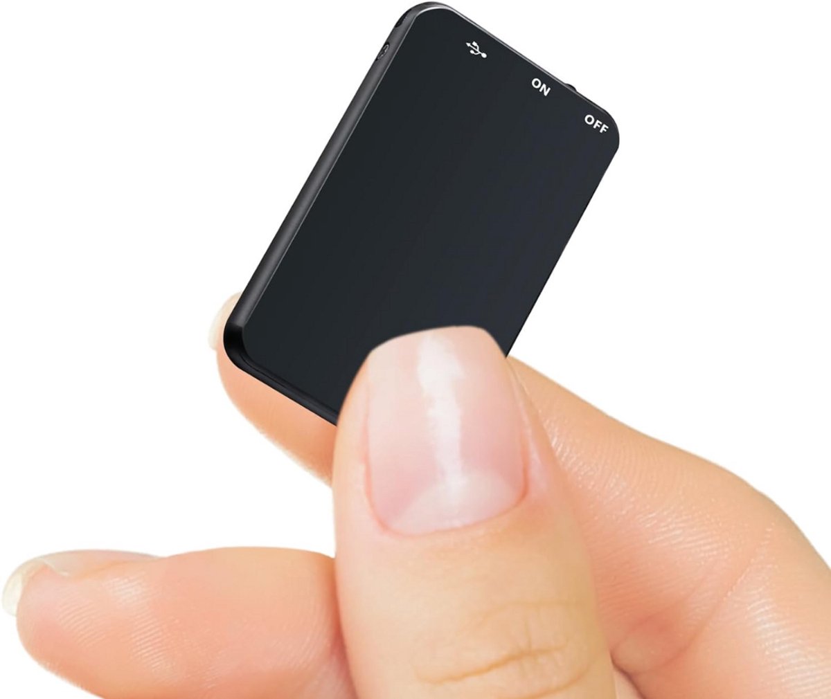 Afluisterapparatuur - Dictafoon Voice Recorder - Spy Recorder - Audio - Zwart