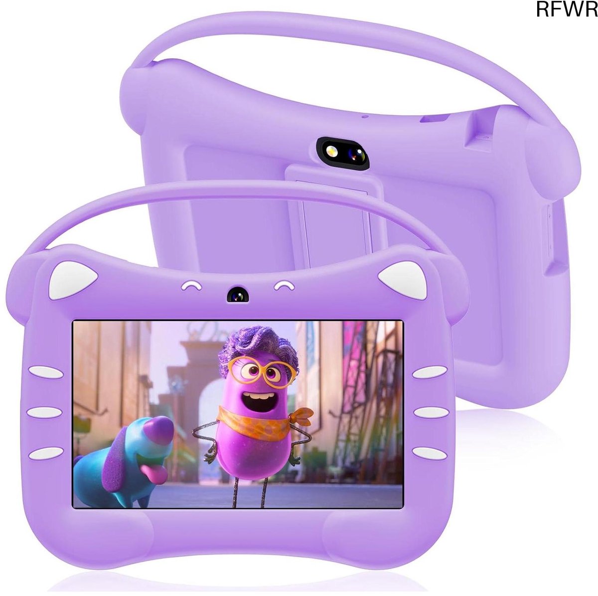 RFWR® 7 Inch Kinder Tablet met Android, WiFi en Bluetooth - Geschikt voor Kinderen van 3 tot 14 Jaar