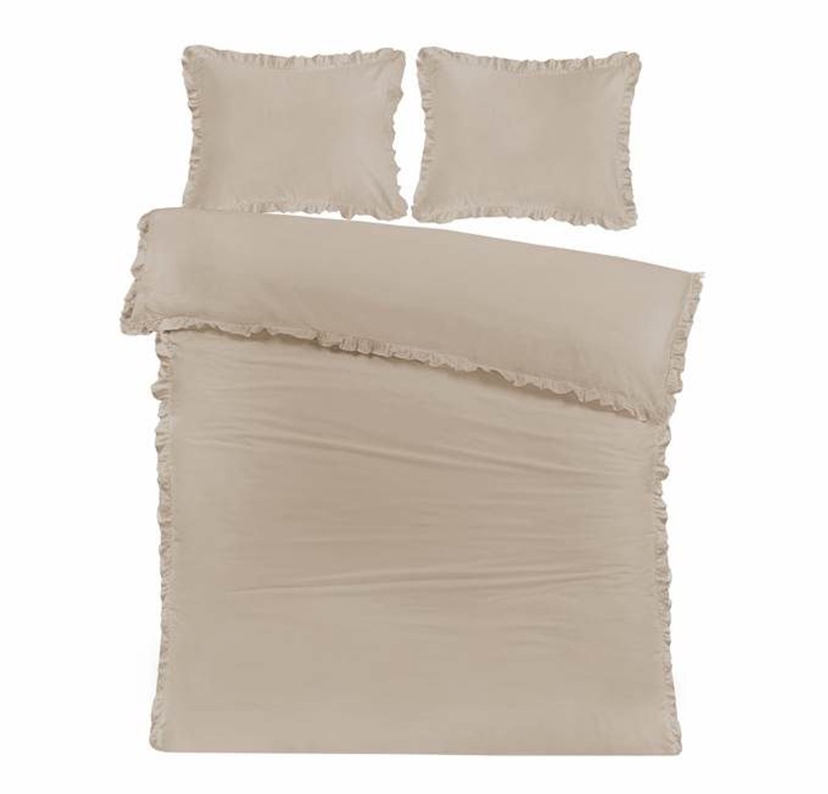 Papillon Fleur Dekbedovertrek - Lits-jumeaux - 240x200/220 cm - Zand