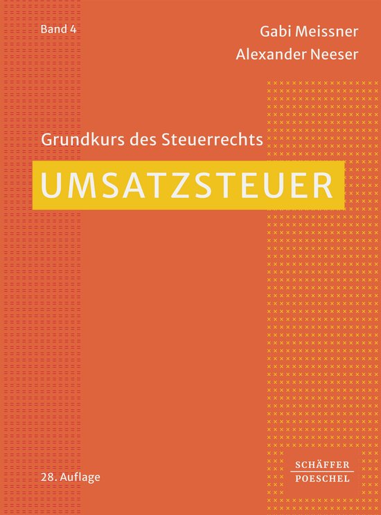 Grundkurs des Steuerrechts 4 - Umsatzsteuer - cover