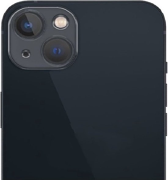 Een donkerblauwe smartphone met dubbele cameralens.