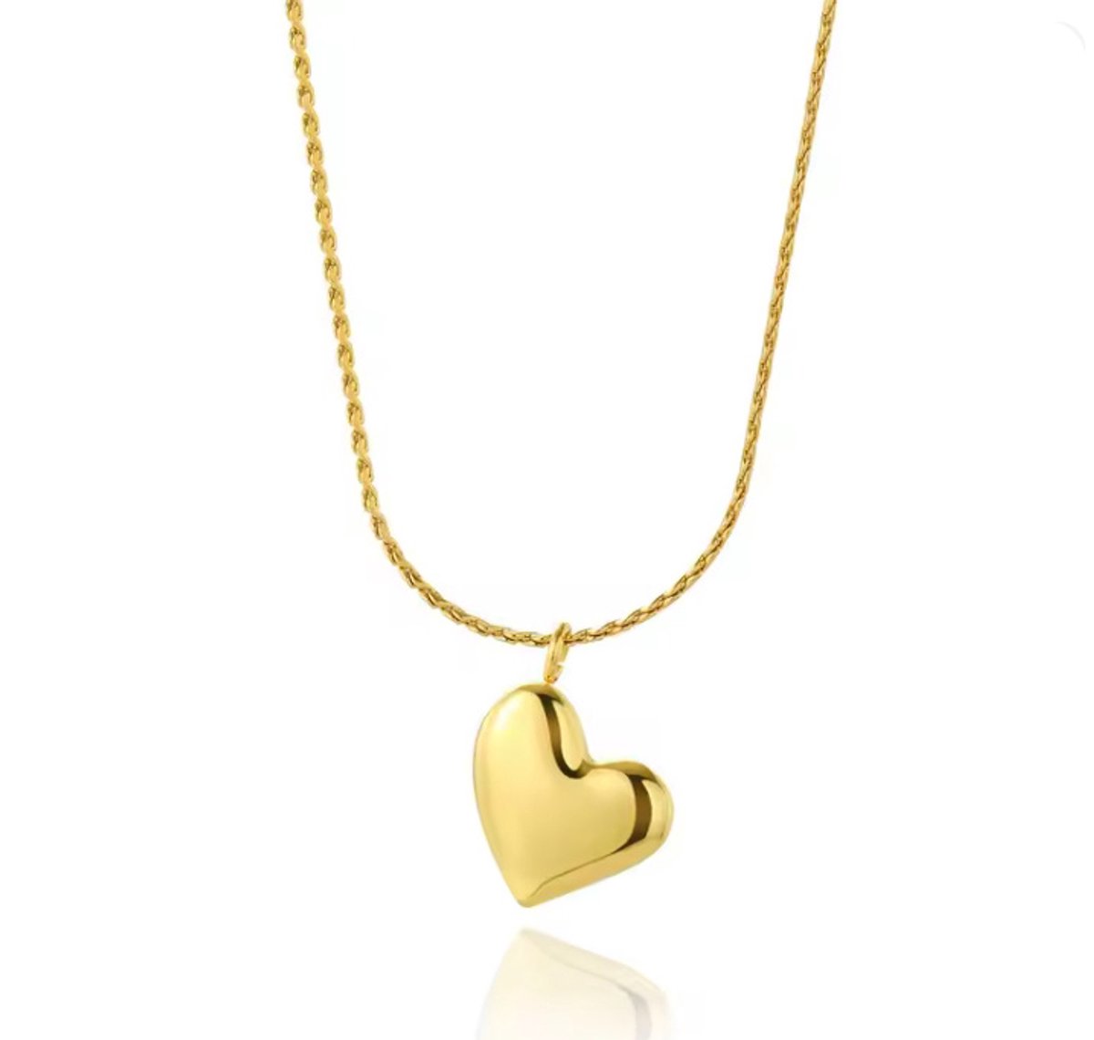 Actie4you® - Ketting Dames – Hartje – Goudkleurig - Verstelbaar – Hartjes Ketting - In Gift box - Hangend Hartje