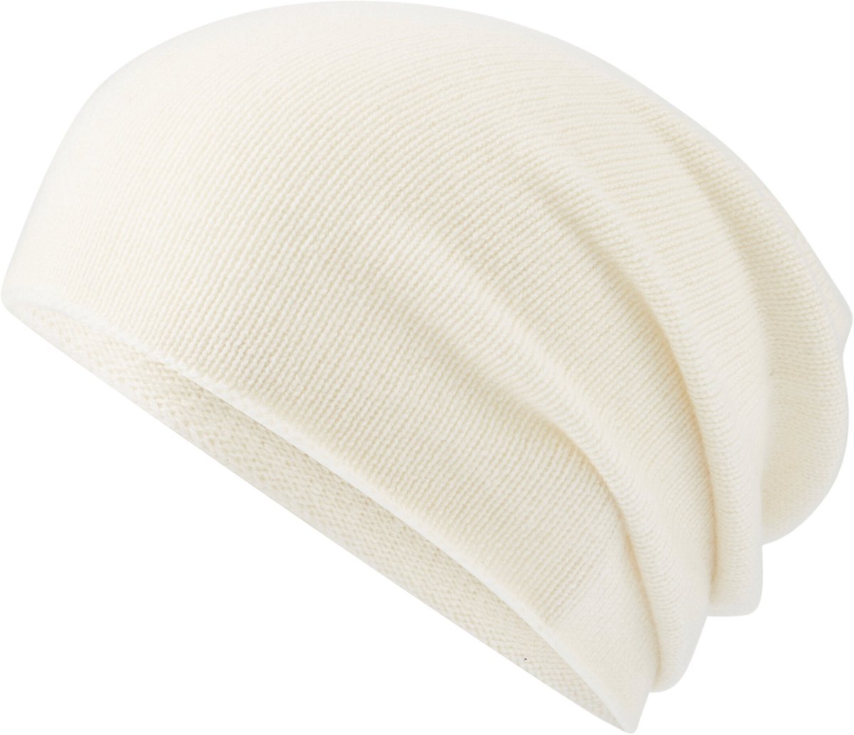 Unisex Beanie sneldrogend warm kasjmier muts unisex off-white - maat 2040