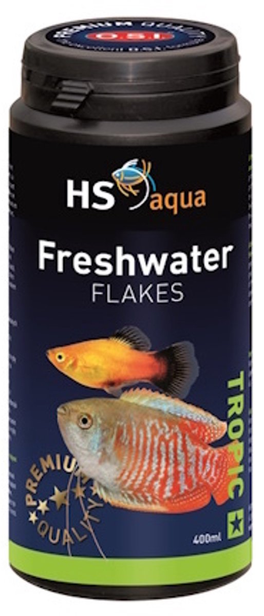 HS aqua - Freshwater Flakes voor aquariumvissen - 400 ml