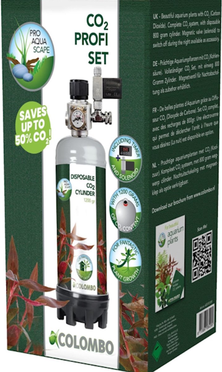 Colombo CO2 profi set 1200 gram - Complete CO2 set thumbnail 6