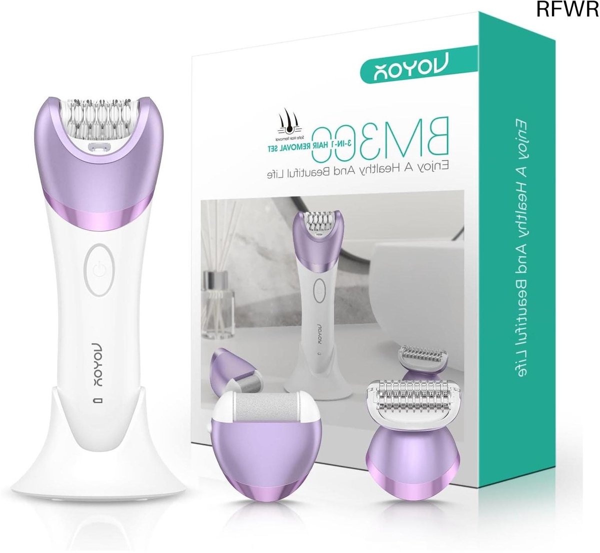 RFWR® Draadloze Epilator voor Vrouwen met 3-in-1 Functies - Ontharingsapparaat voor Gladde Huid