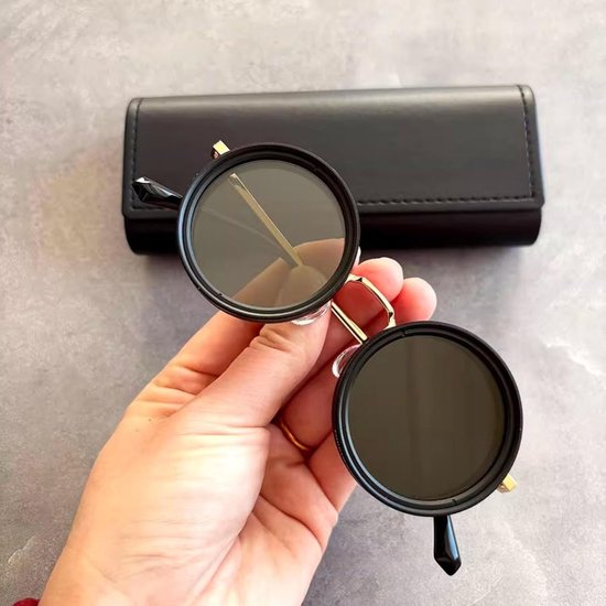 Vivva - Zonnebrillen Verstelbare Helderheid - 9 Niveaus Tint Regeling - UV400 Bescherming - Gepolariseerde Lenzen - Titanium Frame - TINGLAS van Merkloos — afbeelding 4