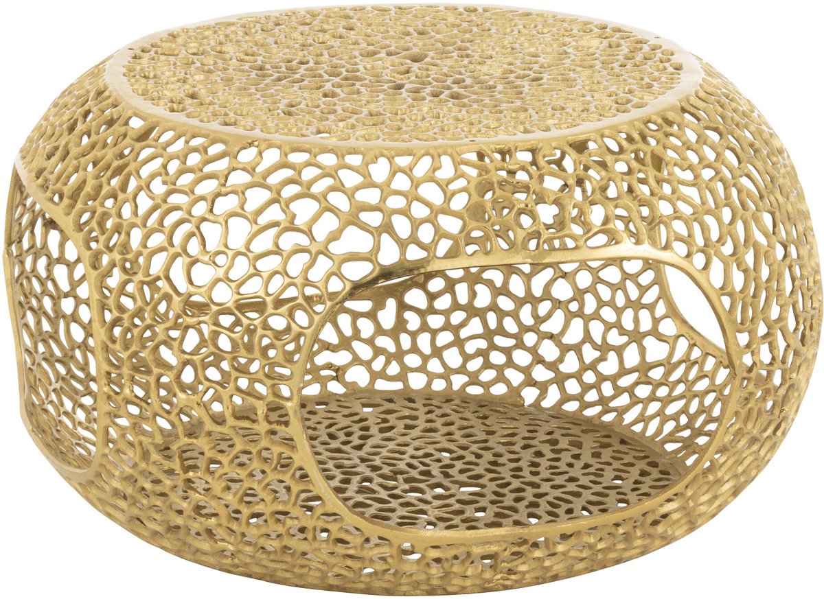 J-Line salontafel - aluminum - goud - small