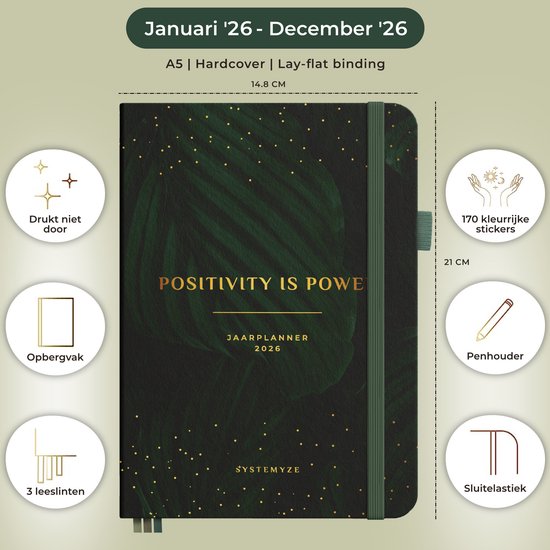 2026 Planner - Draagbare Kalender Planner,Draagbaar Journaal A5