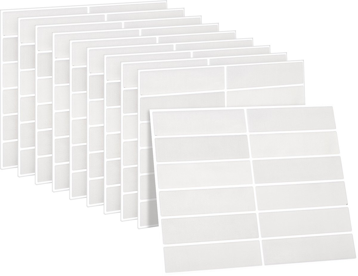 Dekorix plaktegels - Set van 10 zelfklevende tegels - Tegelstickers - Keuken - Badkamer - 29*22.9cm - Licht grijs