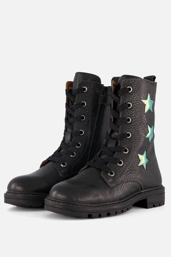 Bottes à lacets Muyters en Cuir noir - Pointure 27 - Chaussures enfant