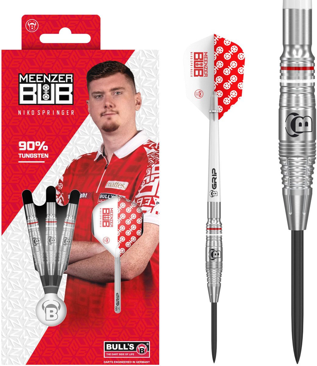 BULL'S Niko Springer 90% - Dartpijlen 24 Gram