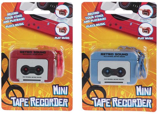 Sleutelhanger Cassetterecorder