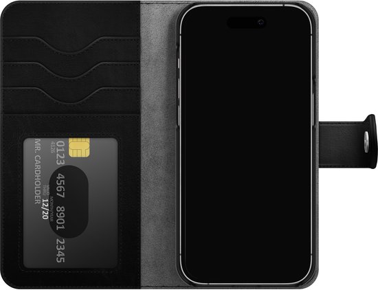 Ideal of Sweden Magnet Wallet+ MagSafe iPhone 15 Pro Noir