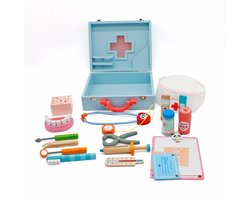 Meteor - Houten Doktersset - Apotheek - 10-delig, Speelgoed, Medisch