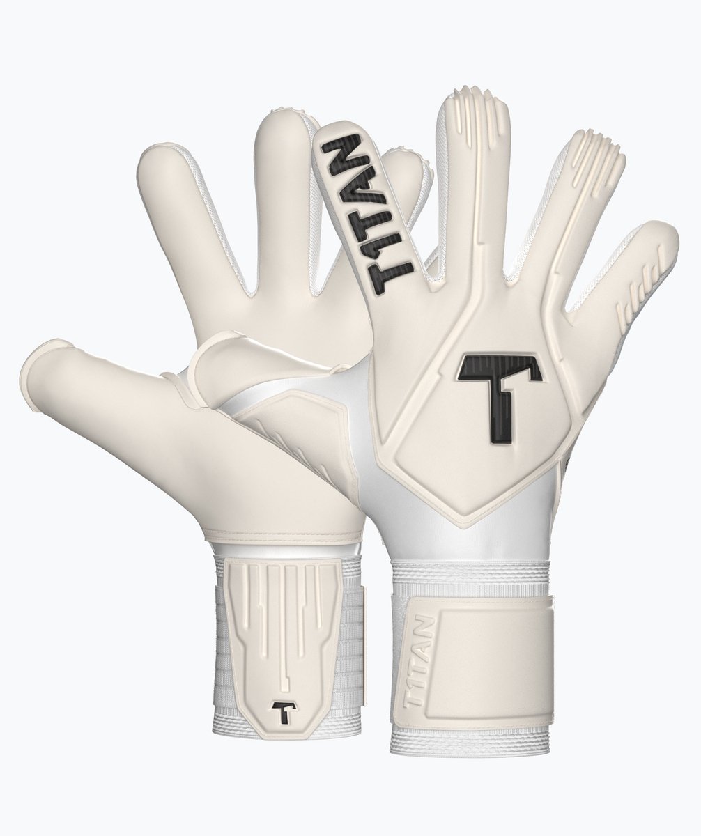T1TAN Legend 1.0 White-Out Keepershandschoenen volwassenen & jongeren - met vingerbescherming - Maat 7
