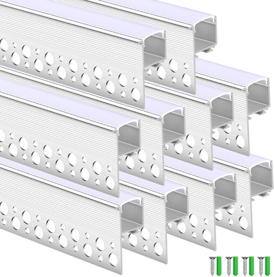 LED profiel ZWART - 8mm - 1 meter - zwarte diffuser
