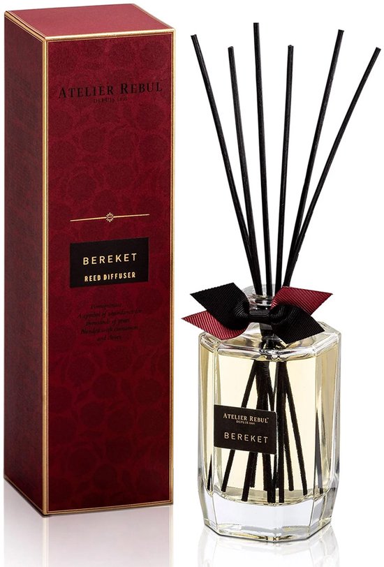Atelier Rebul Bereket - Geurstokjes (200ml) - Zoete & Warme Kamergeur - Heerlijke Geurverspreider - 8 tot 10 Weken Levensduur