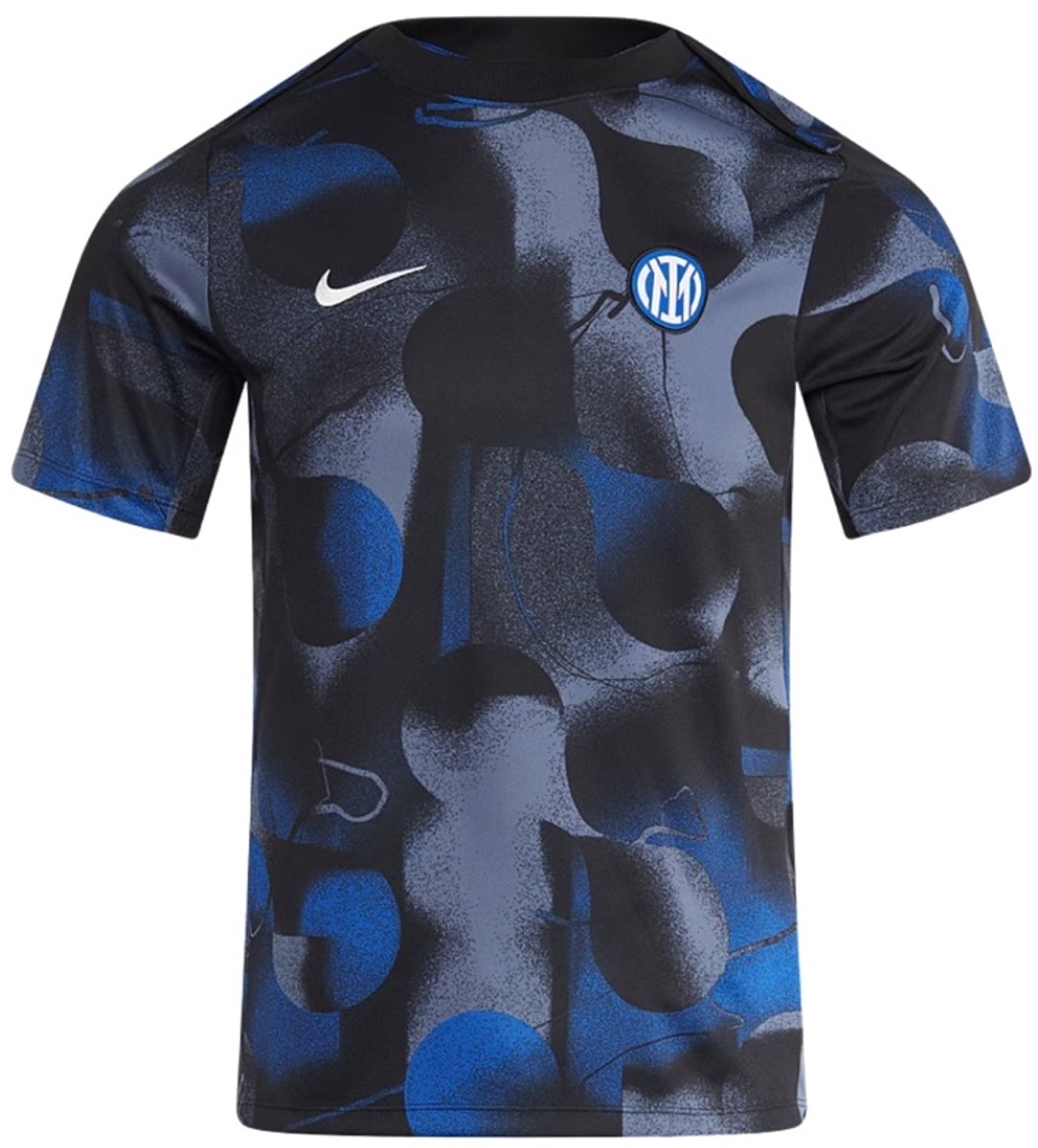 Inter Milan Pre Match Shirt 24/25 - Black/Diffused Blue/White - Nike - Kids