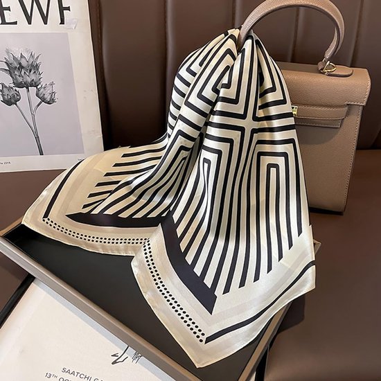 creazioni unique Herensjaal van bamboevezel, lente en zomer, Made in Italy, halsdoek, sjaal voor heren, licht en ademend, Zwart, Eén maat