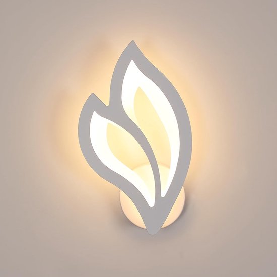 DLGLOLIN Set van 2 glazen wandlamp voor binnen, wandlamp met