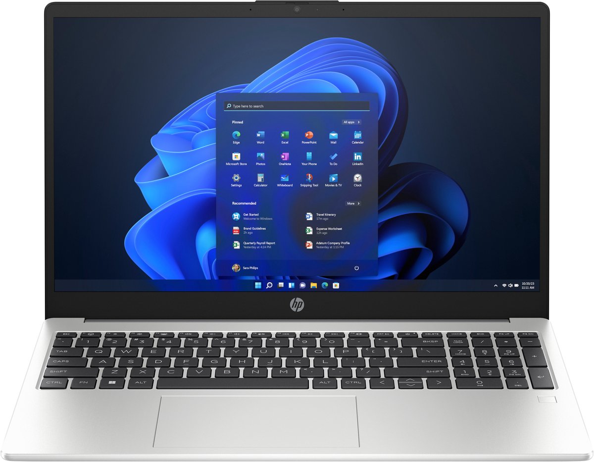 HP 255 G10 AMD Ryzen™ 5 7530U Laptop 39,6 cm (15.6") Full HD 8 GB DDR4-SDRAM 512 GB SSD Wi-Fi 6 (802.11ax) Windows 11 Home Zwart