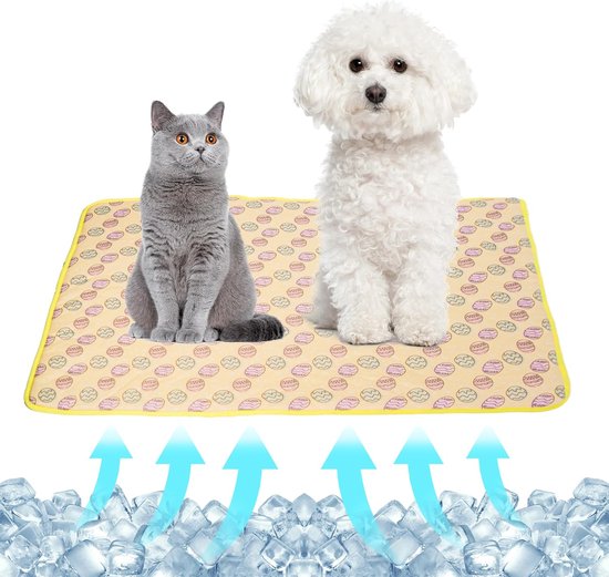 Koelmat voor honden en katten koelmat voor honden en katten koelkussen koel hondendeken koudgelpad voor katten en honden zelfkoelende mat blauw 50 * 40cm Koelmat voor honden en katten koelmat voor honden en katten koelkussen koel hondendeken koudgelpad voor katten en honden zelfkoelende mat blauw 50 * 40cm