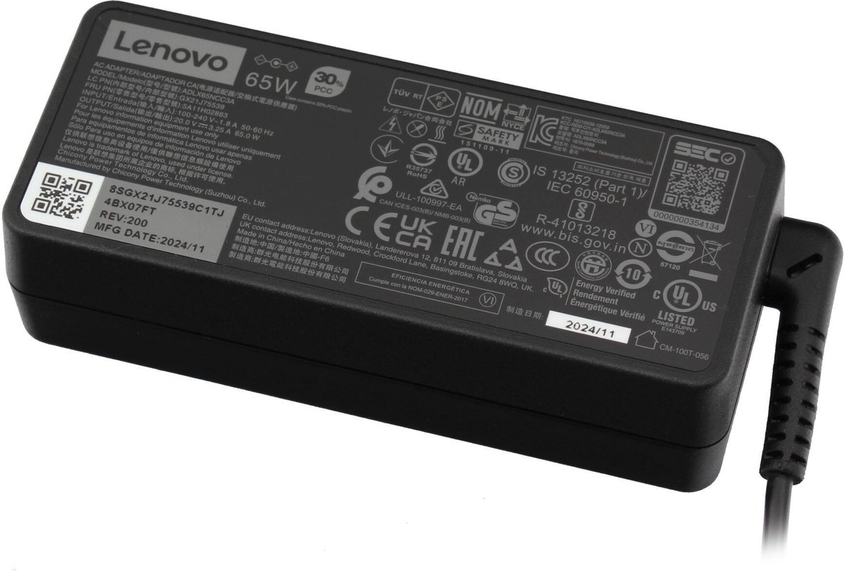Lenovo 5A11H02891 oplader 65W