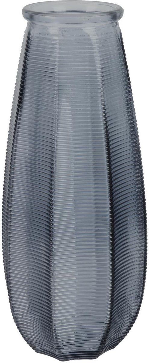 HOME DECO FACTORY Bloemenvaas Capella - boeket - glas - grijs- H28 cm