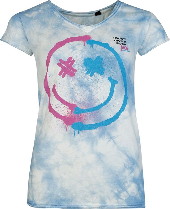 T-shirt femme Electric Callboy Fuck Boi - bleu/blanc - M