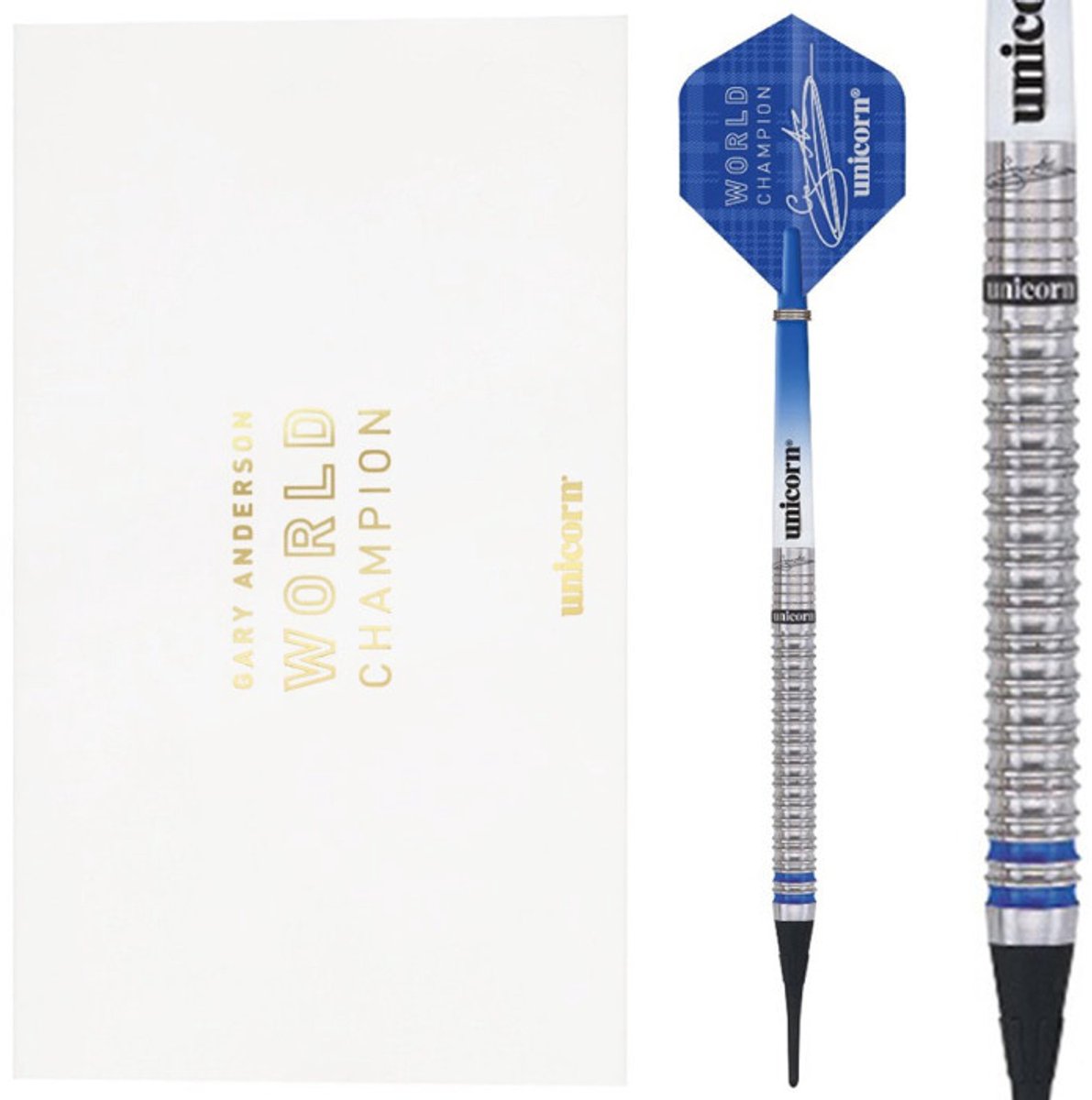 Unicorn Gary Anderson W.C. Phase 3 90% Deluxe Soft Tip - Dartpijlen 18 Gram