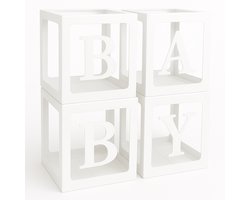 Consumerce® Babyshower Letterbox Wit – Baby Shower Versiering – Tafeldecoratie – Decoratie Versieren – Jongen Meisje Pakket