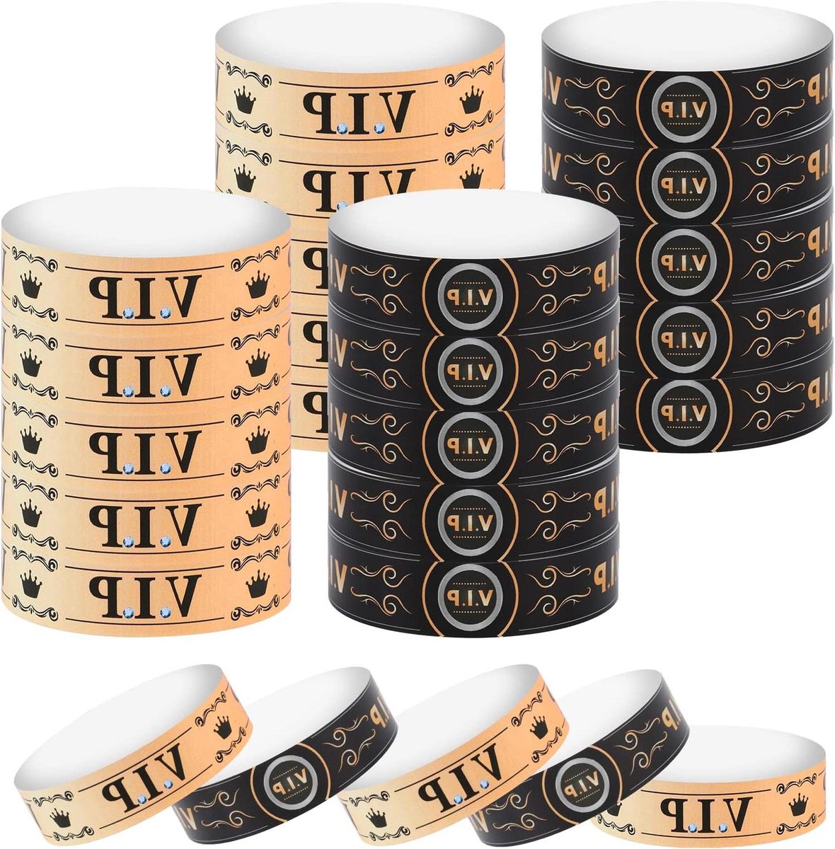 **Inovra Plus - 200 stuks Waterdichte Partybanden - VIP Armbanden voor Themafeesten - Studentenfeesten - Verjaardagsfeesten**