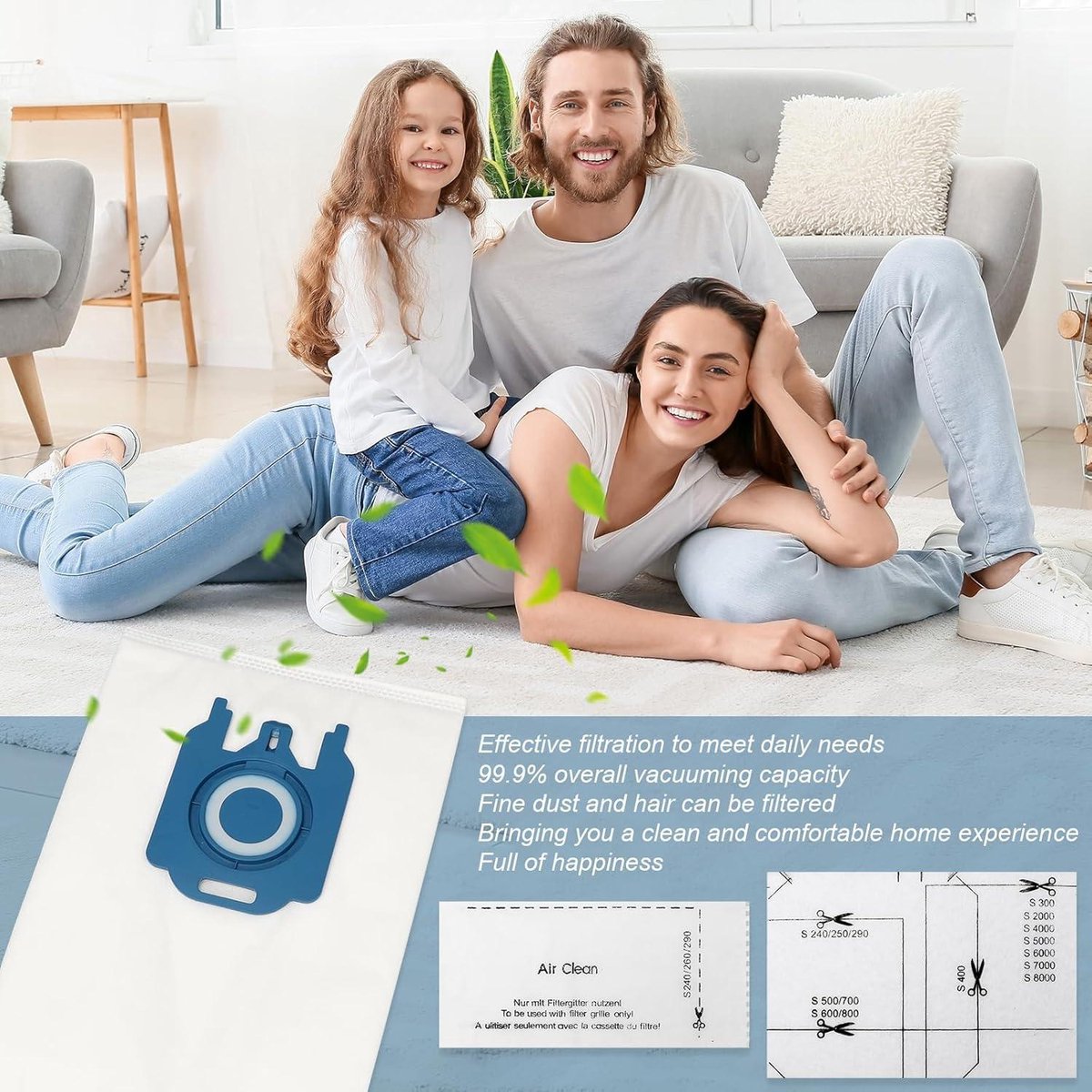 Allecto Plus - Stofzuigerzakken 16 stuks compatibel met Miele Complete C1 C2 C3 GN serie - Vervangingsset inclusief filters