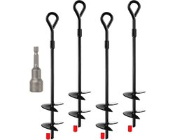 Allecto Plus - Grondankers 40 cm - Anti-roest - 4 stuks
