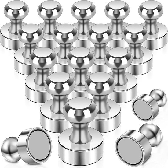 Magnetisch bord Neodymium magneten 18 stuks magnetische magneten Sterk prikbord Magnetisch bord voor magneetbord Koelkastkegelmagneten vernikkeld kopen vanaf een prijs van 94