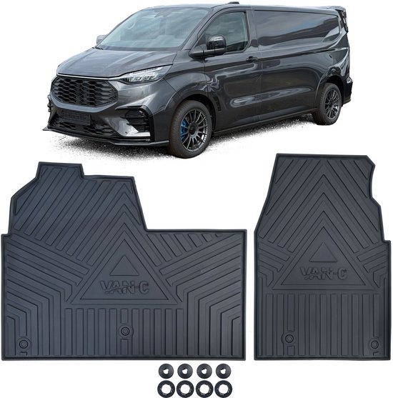 410664 FROGUM Automatten Rubber, Voor, Aantal: 3, zwart, Op maat gemaakt Ford Transit Custom V362 | Bestel nu