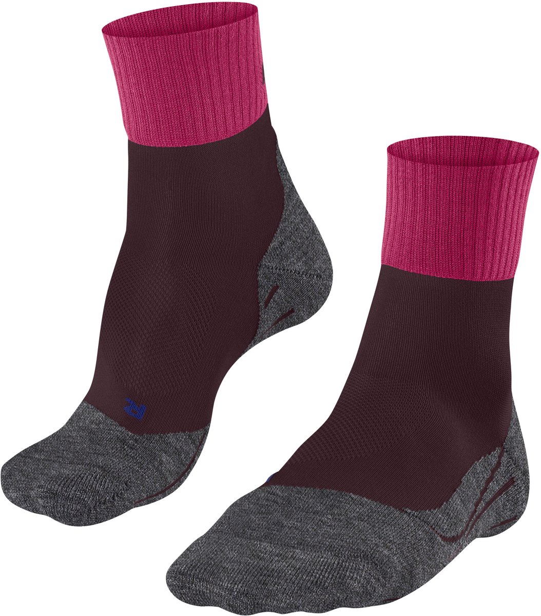 FALKE TK2 Cool Short anti-blaar dik lyocell functioneel materiaal wandelsokken dames Purper 8501
