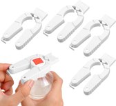 2st Potopeners Handmatig, Moeiteloos Bieropener Flesopener voor Ouderen, Kinderen, Vrouwen, Zwakke Handen (Oranje, Rood