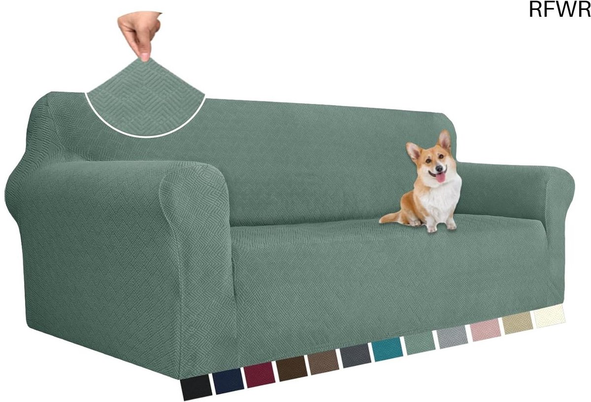 RFWR® Rekbare Bankhoes 3 Zits - Universele Elastische Sofahoes voor Complete Bescherming