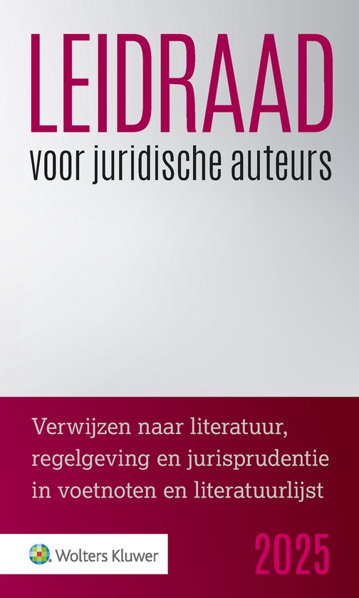 Leidraad voor juridische auteurs 2025 - cover
