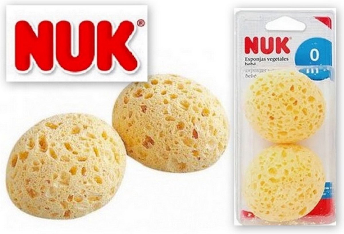 NUK | Babysponzen | Set van 2 | 0+maanden | 0+ maanden