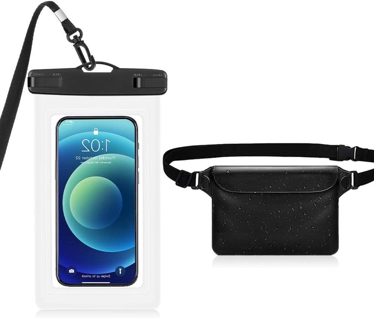 Allecto Plus - Waterdichte tas buideltas voor mobiele telefoon - IPX8 - zwemmen - watersport - strand - boottochten