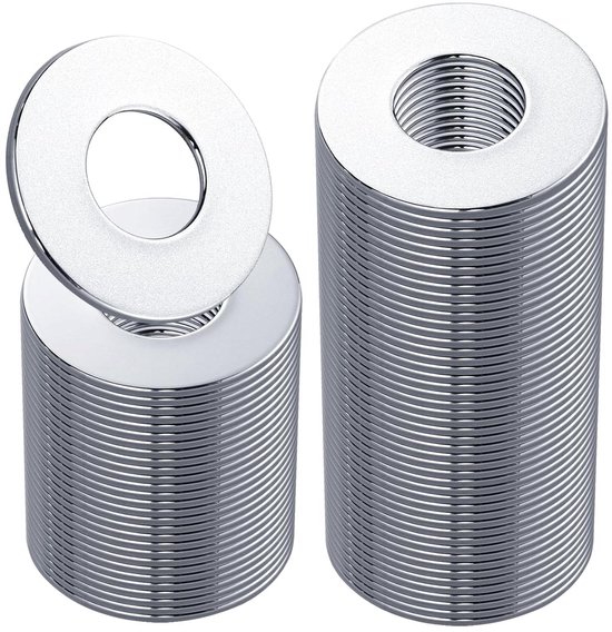 Sluitring M8 DIN 125 Galvanisch verzinkt - 100 stuks