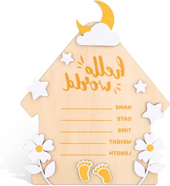 Welkomstbord babyshower | hello baby