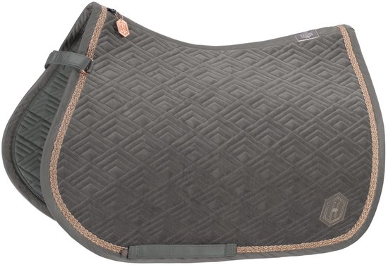 Eskadron Tapis de Selle Eskadron Heritage Velvet Emblème Bleu Foncé
