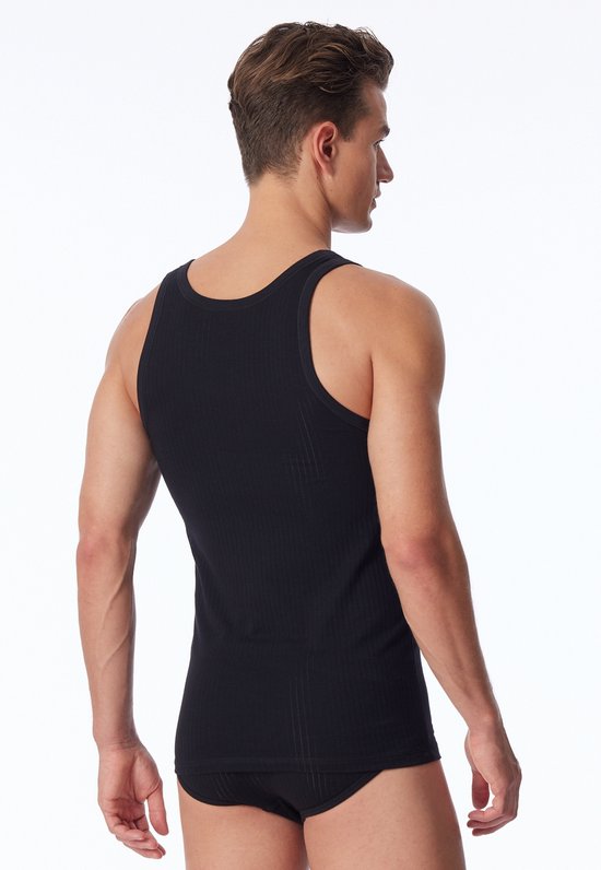 Maillot de corps homme Schieser Authentic - lot de 2 - Zwart - Taille 2XL